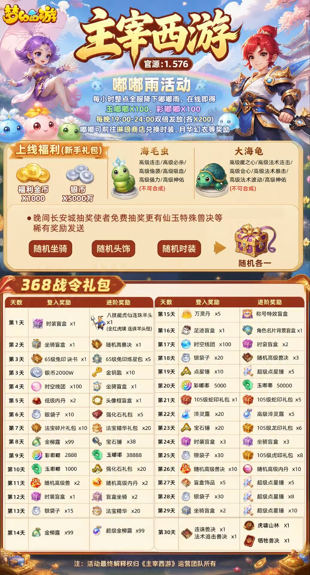 主宰西游游戏详情福利 1